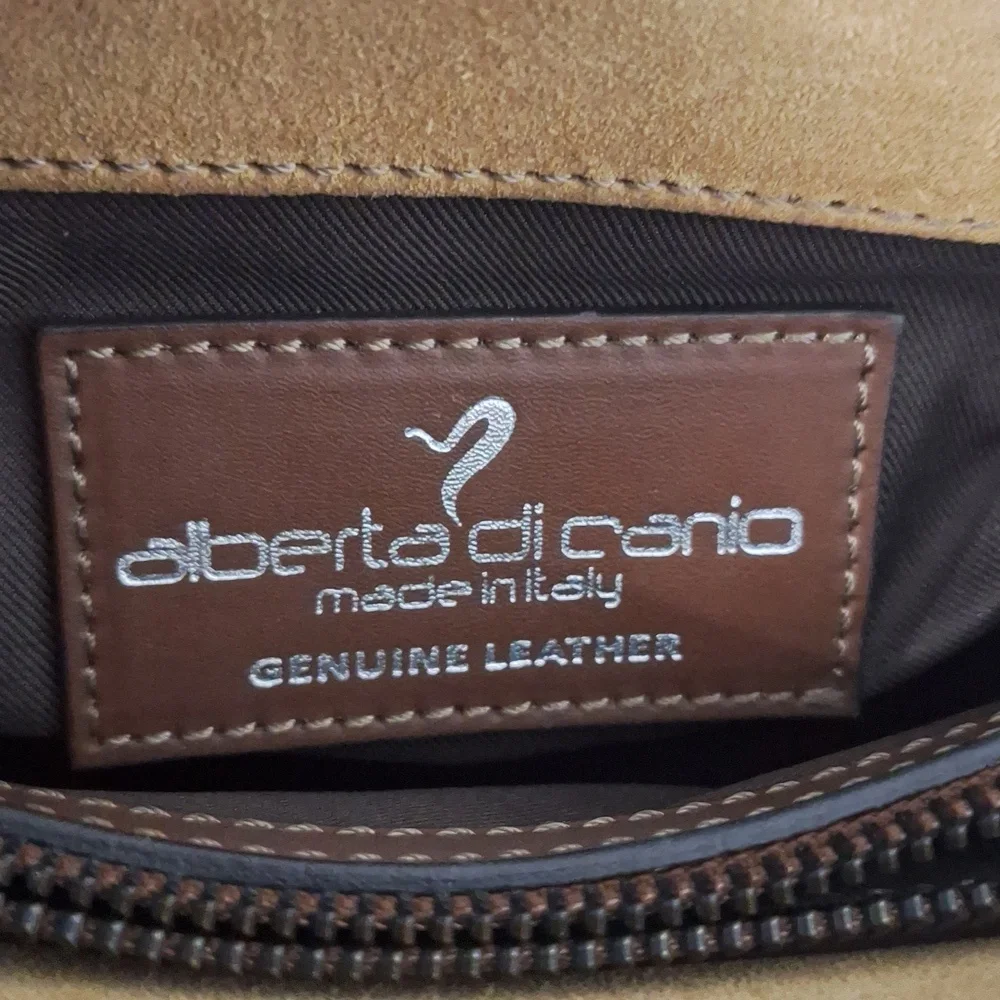 Alberta Di Canio Leather Crossbody Handbag - Picture 2 of 15